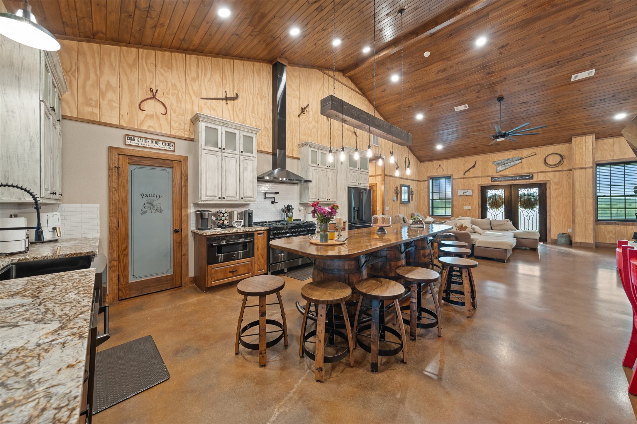 1402 Eagle Ferry Road Anahuac, TX 77514 - Photo 26 of 48 a very nice looking open dining room with kitchen view