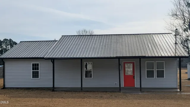 a front view of a house