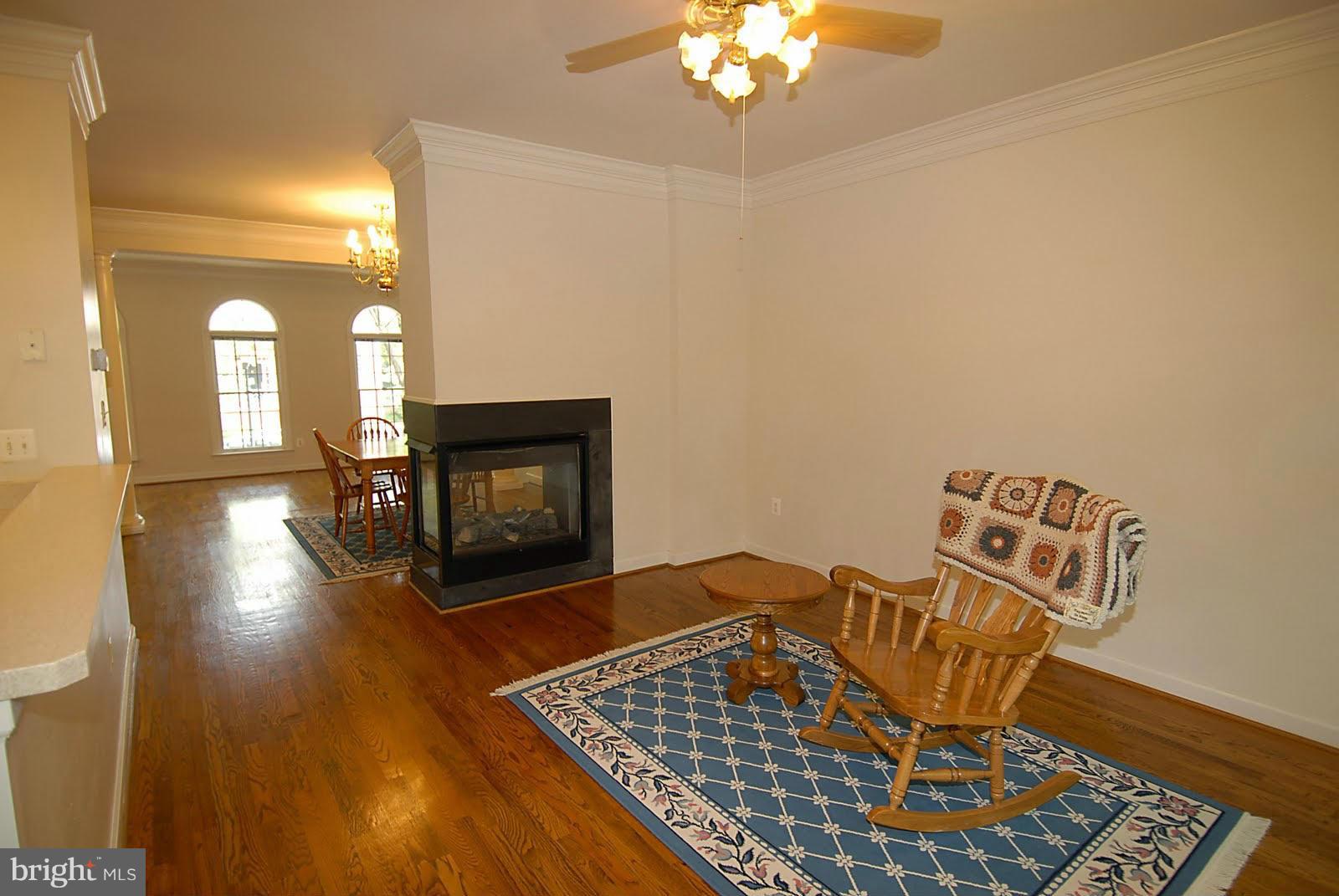 144 Rees Place Falls Church, VA 22046 - Photo 8 of 27 a living room with furniture and a fireplace