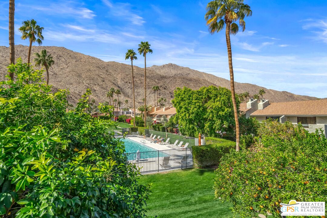 2029 Ramitas Way Palm Springs, CA 92264 - Photo 26 of 41 a view of a garden with a tree in a back yard