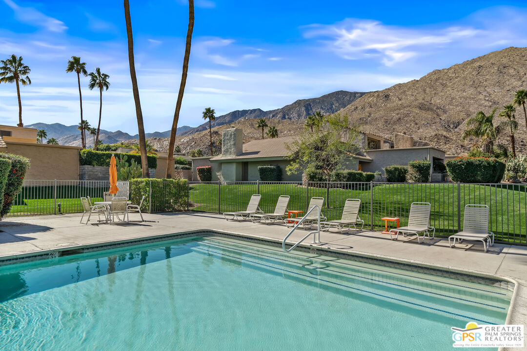 2029 Ramitas Way Palm Springs, CA 92264 - Photo 38 of 41 a view of a swimming pool with a patio