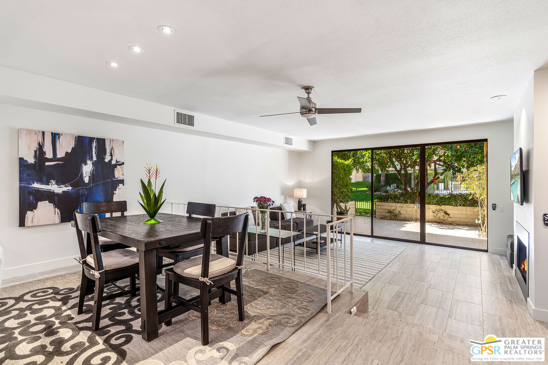 2029 Ramitas Way Palm Springs, CA 92264 - Photo 7 of 41 a view of a dining room with furniture window and outside view