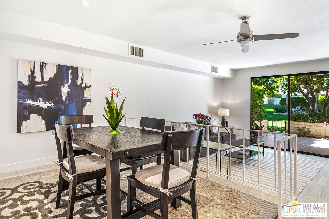 2029 Ramitas Way Palm Springs, CA 92264 - Photo 10 of 41 a view of a dining room with furniture window and outside view