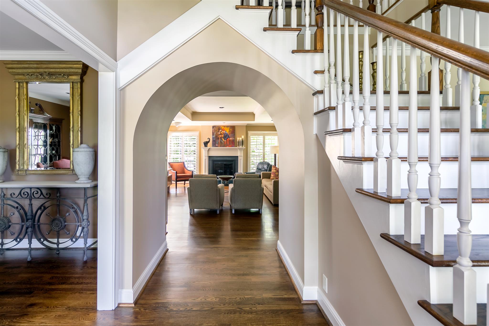 4508 Murfreesboro Road Franklin, TN 37067 - Photo 5 of 30 a view of entryway and hall with wooden floor