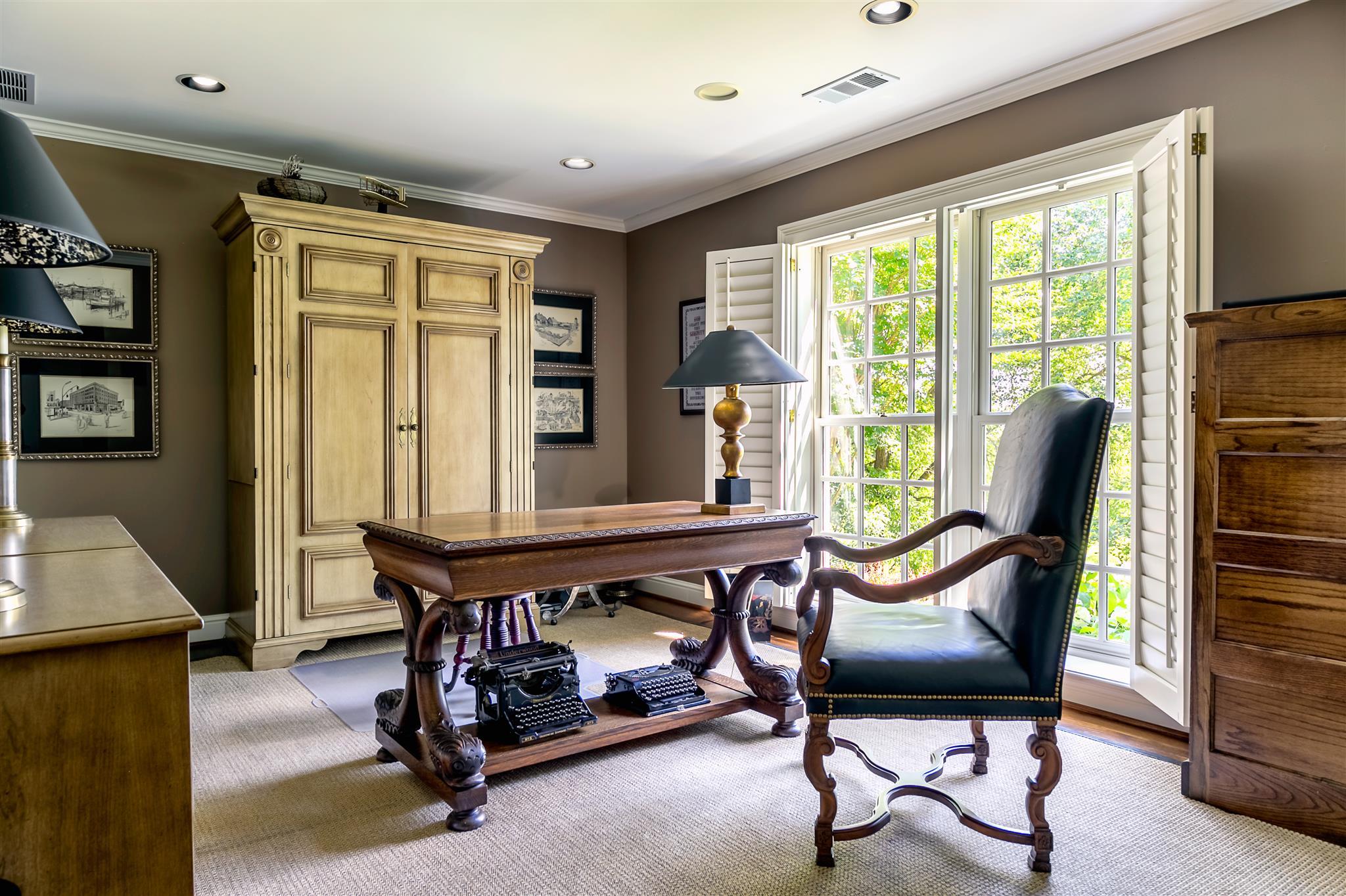 4508 Murfreesboro Road Franklin, TN 37067 - Photo 9 of 30 a view of a workspace with furniture and a window