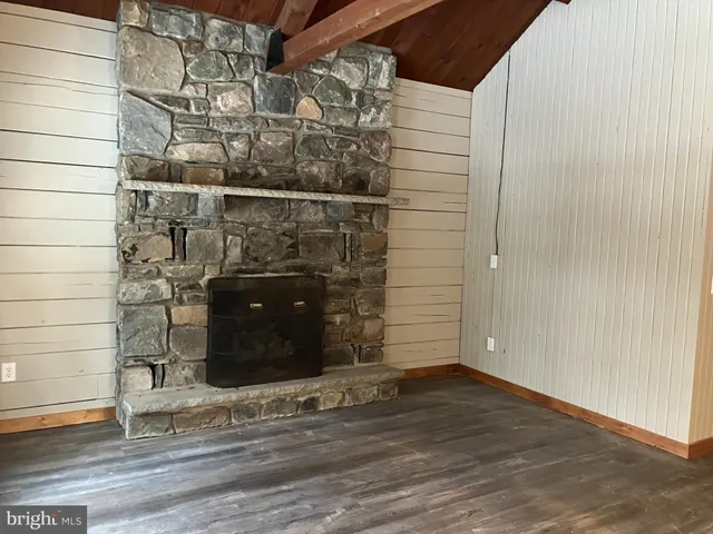 a view of a wooden door