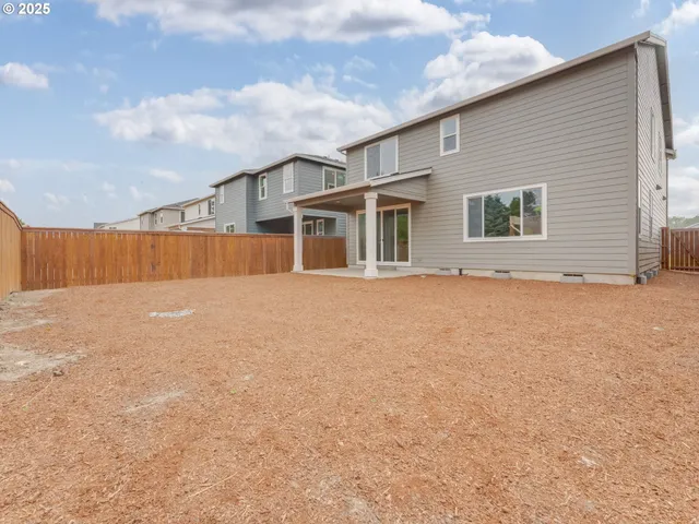 a backyard of a house