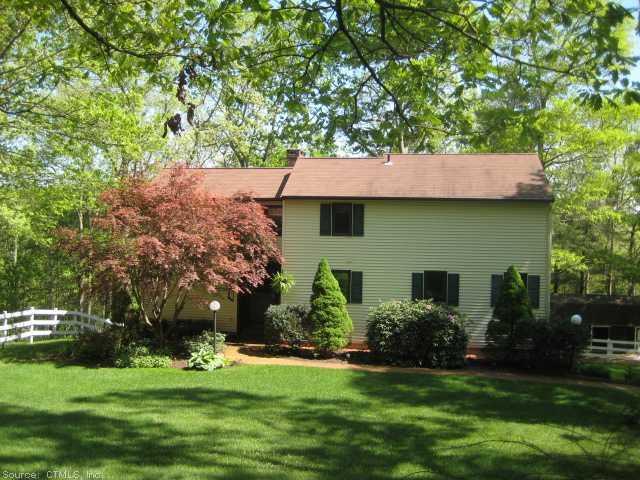 130 Fox Ridge Lane Tolland, CT 06084 - Photo 1 of 1 Exterior Front. Beautiful contemporary colonial with expansive windows overlooking the Willimantic River valley to the rear.