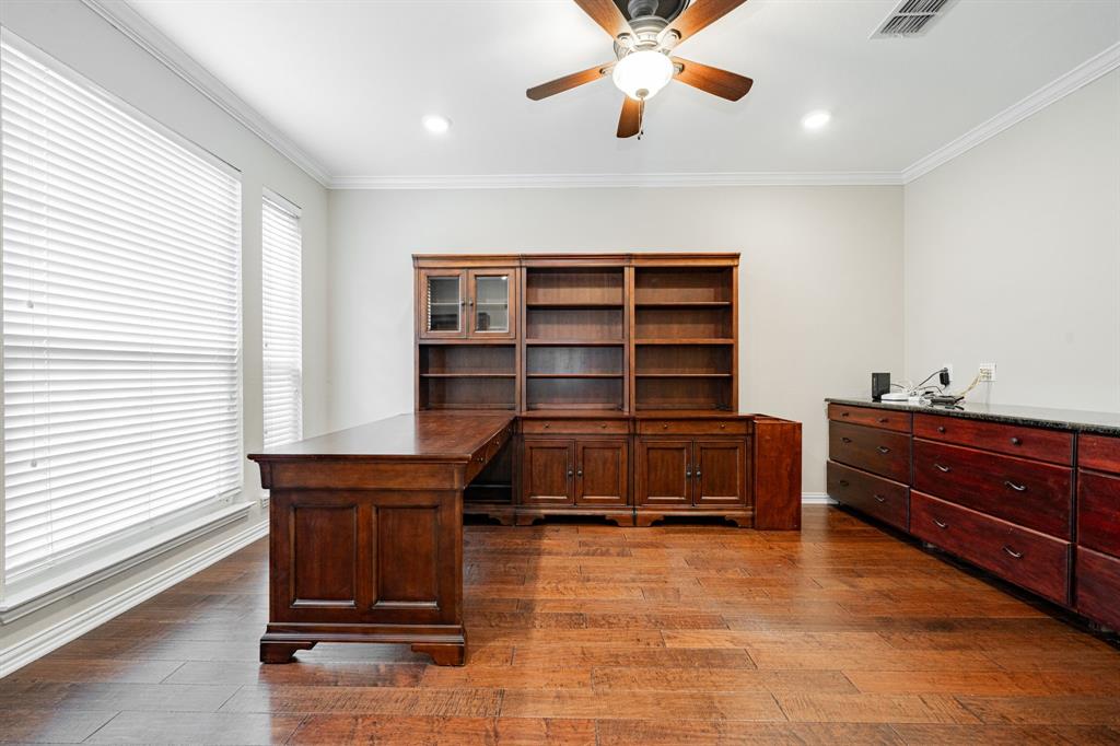 1805 Sumac Drive Flower Mound, TX 75028 - Photo 2 of 40 a living room with furniture and wooden floor