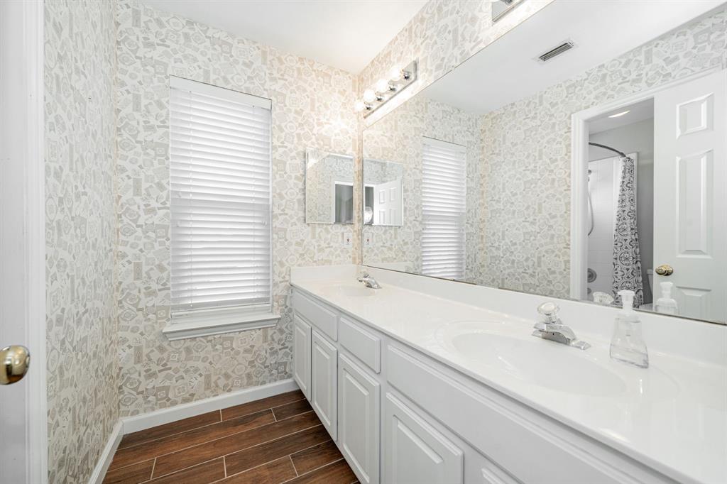 1805 Sumac Drive Flower Mound, TX 75028 - Photo 23 of 40 a bathroom with a sink and a bathtub
