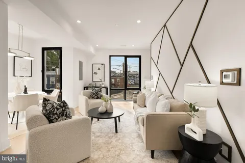 a front view of a building with street view