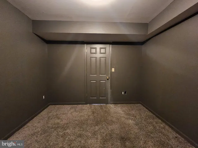 an empty room with an entrance