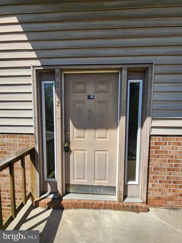 a front view of a house with a window