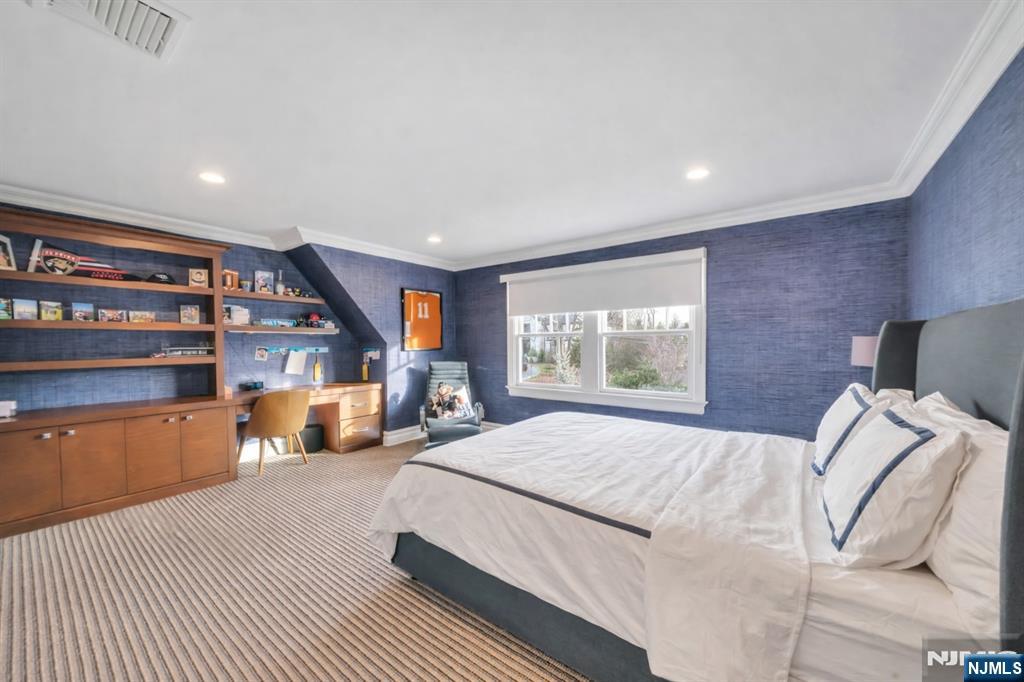 187 Buckingham Road Tenafly, NJ 07670 - Photo 34 of 50 a bed room with a bed and a large window