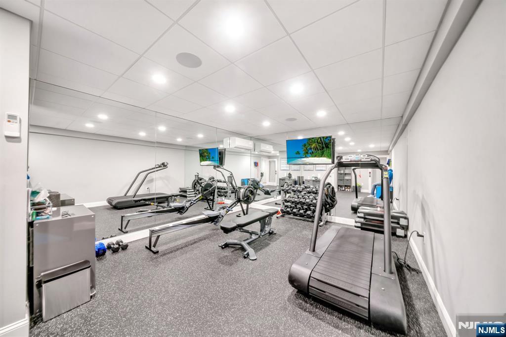 187 Buckingham Road Tenafly, NJ 07670 - Photo 40 of 50 a view of a room with gym equipment