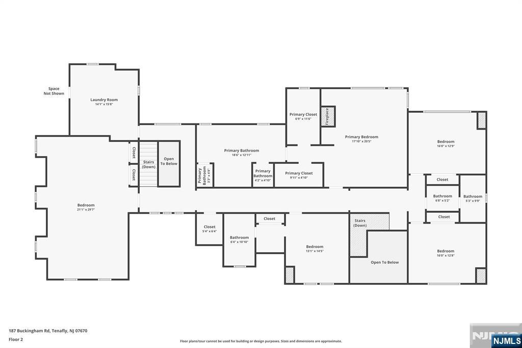187 Buckingham Road Tenafly, NJ 07670 - Photo 49 of 50 a picture of floor plan