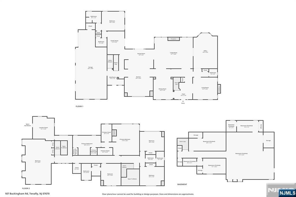 187 Buckingham Road Tenafly, NJ 07670 - Photo 50 of 50 a picture of floor plan