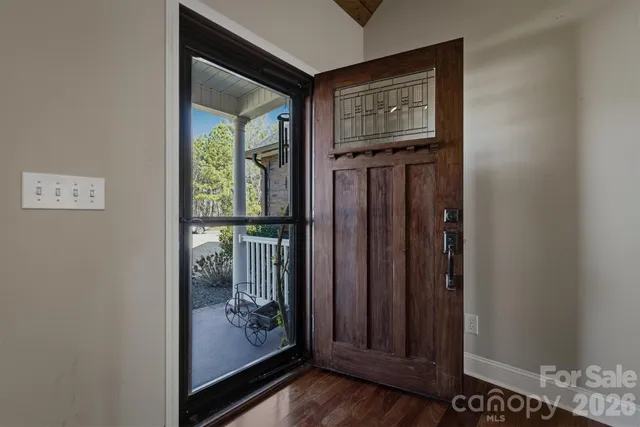 a view of front door