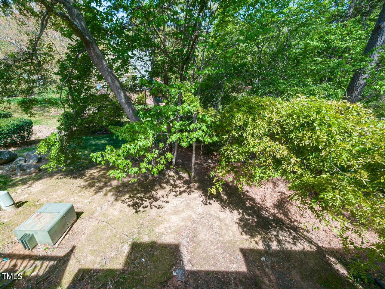 116 Old Maple Lane Durham, NC 27713 - Photo 29 of 30 a backyard of a house with lots of green space