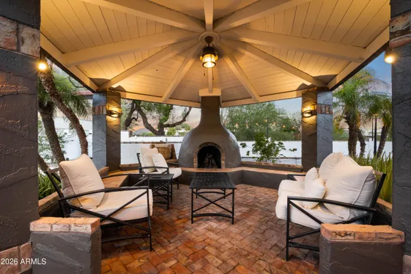 a view of outdoor space and swimming pool