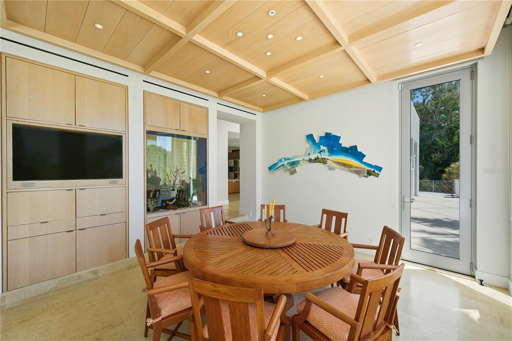 3315 Bay Shore Road Sarasota, FL 34234 - Photo 67 of 96 a view of a dining room with furniture window and outside view