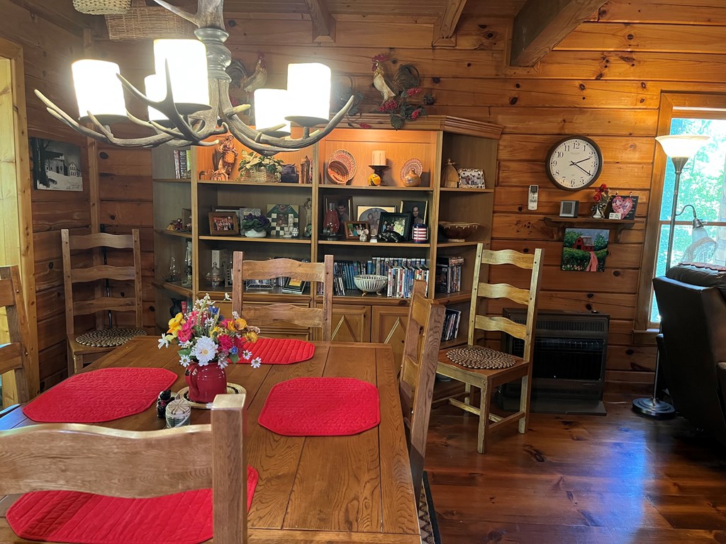 3021 Hanging Dog Road Murphy, NC 28906 - Photo 11 of 68 a view of a dining room with furniture and wooden floor