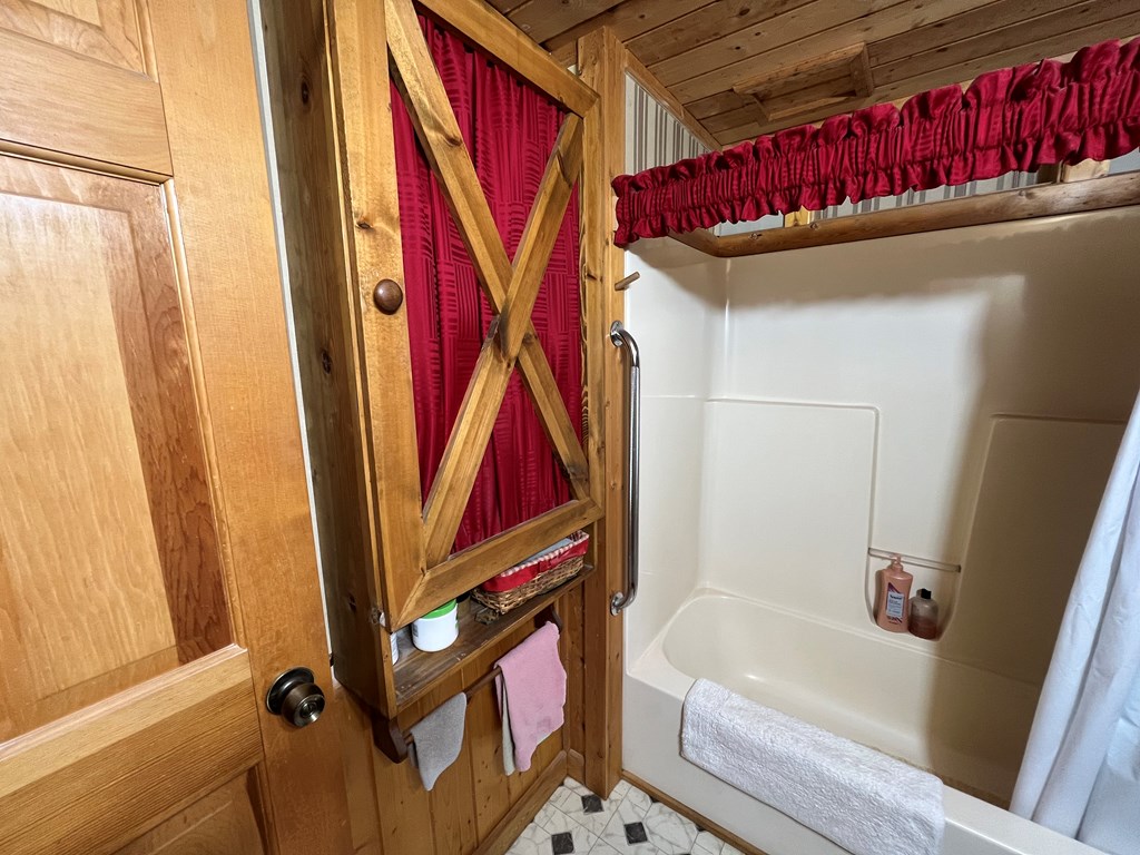3021 Hanging Dog Road Murphy, NC 28906 - Photo 24 of 68 a bathroom with a bathtub and a shower