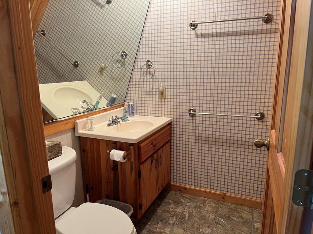 3021 Hanging Dog Road Murphy, NC 28906 - Photo 52 of 68 a bathroom with a sink a toilet and mirror