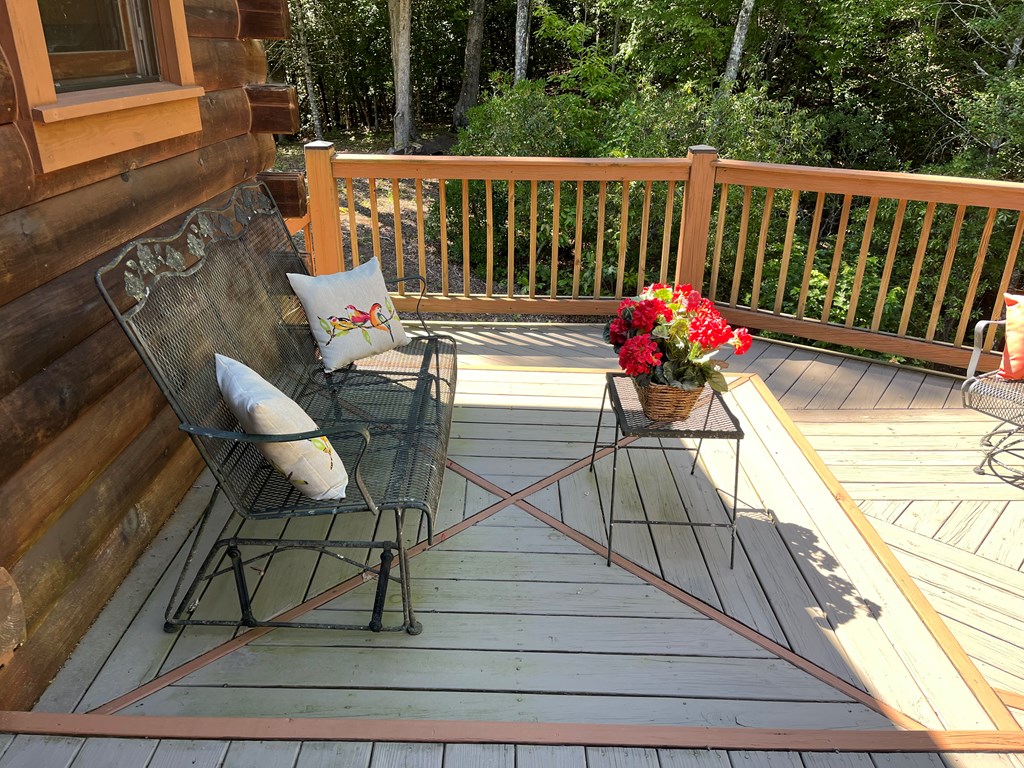 3021 Hanging Dog Road Murphy, NC 28906 - Photo 56 of 68 a view of a balcony with wooden floor