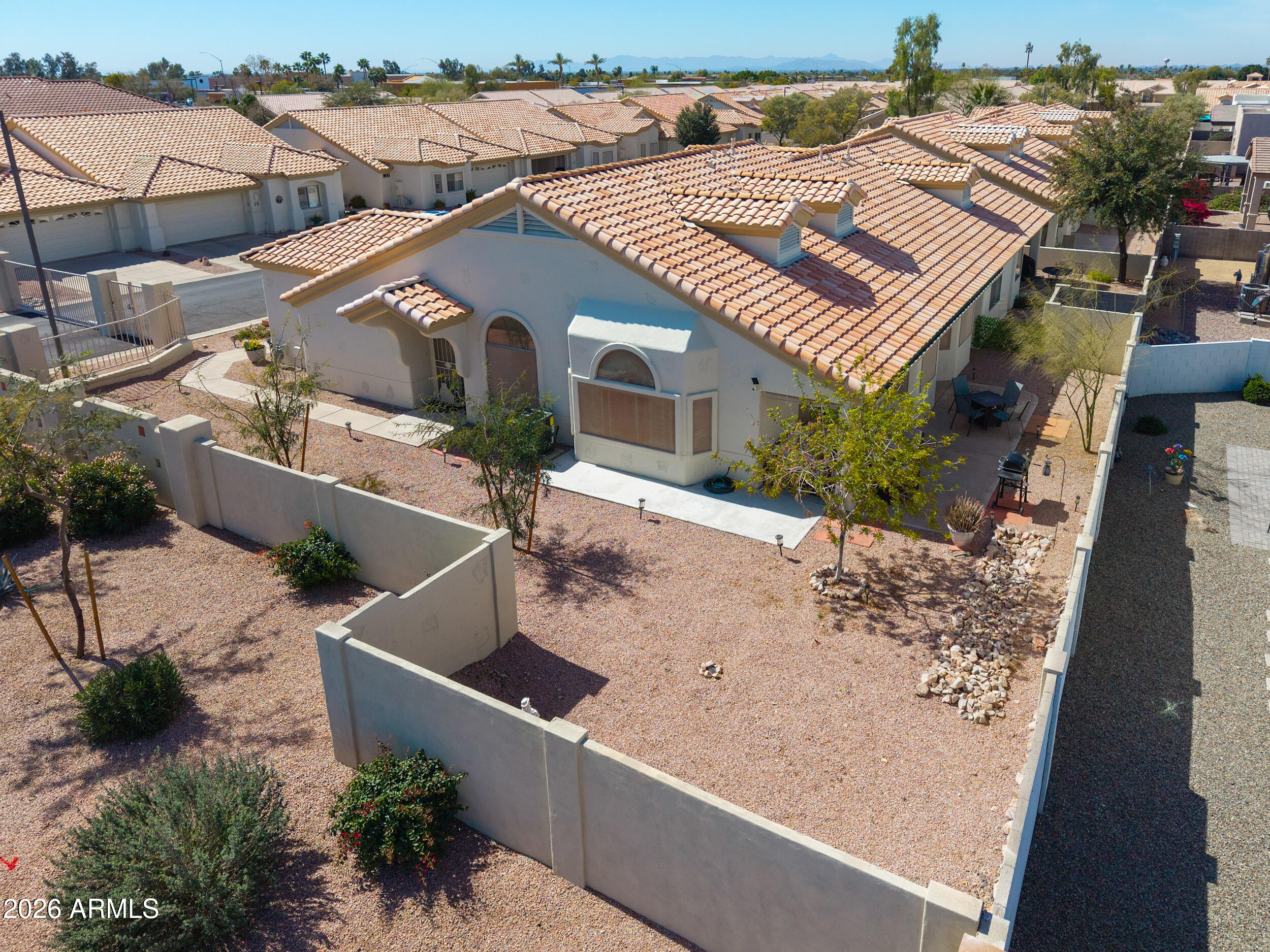 5830 East McKellips Road, Unit 27 Mesa, AZ 85215 - Photo 37 of 47 an aerial view of a house
