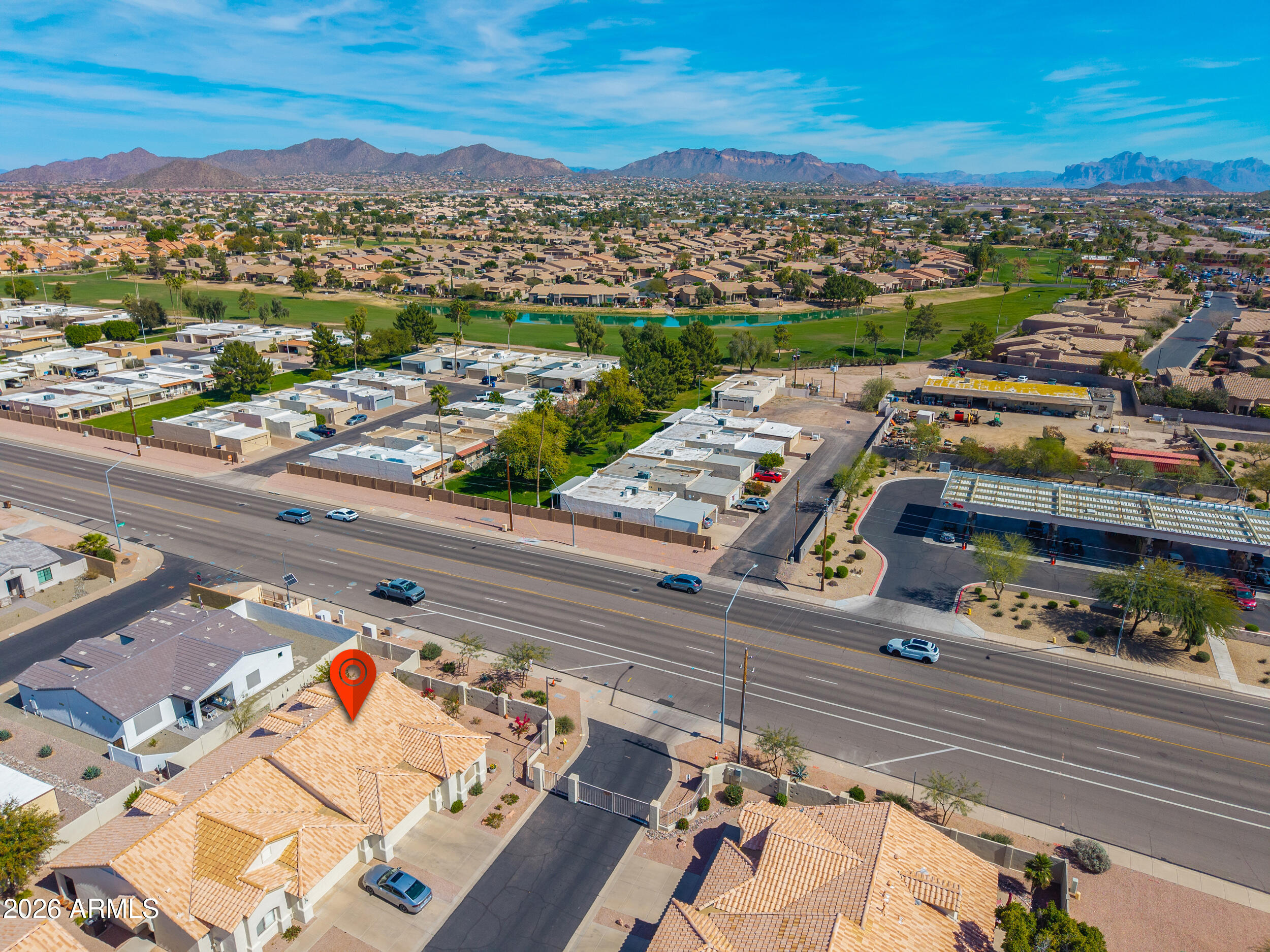 5830 East McKellips Road, Unit 27 Mesa, AZ 85215 - Photo 41 of 47 an aerial view of a city