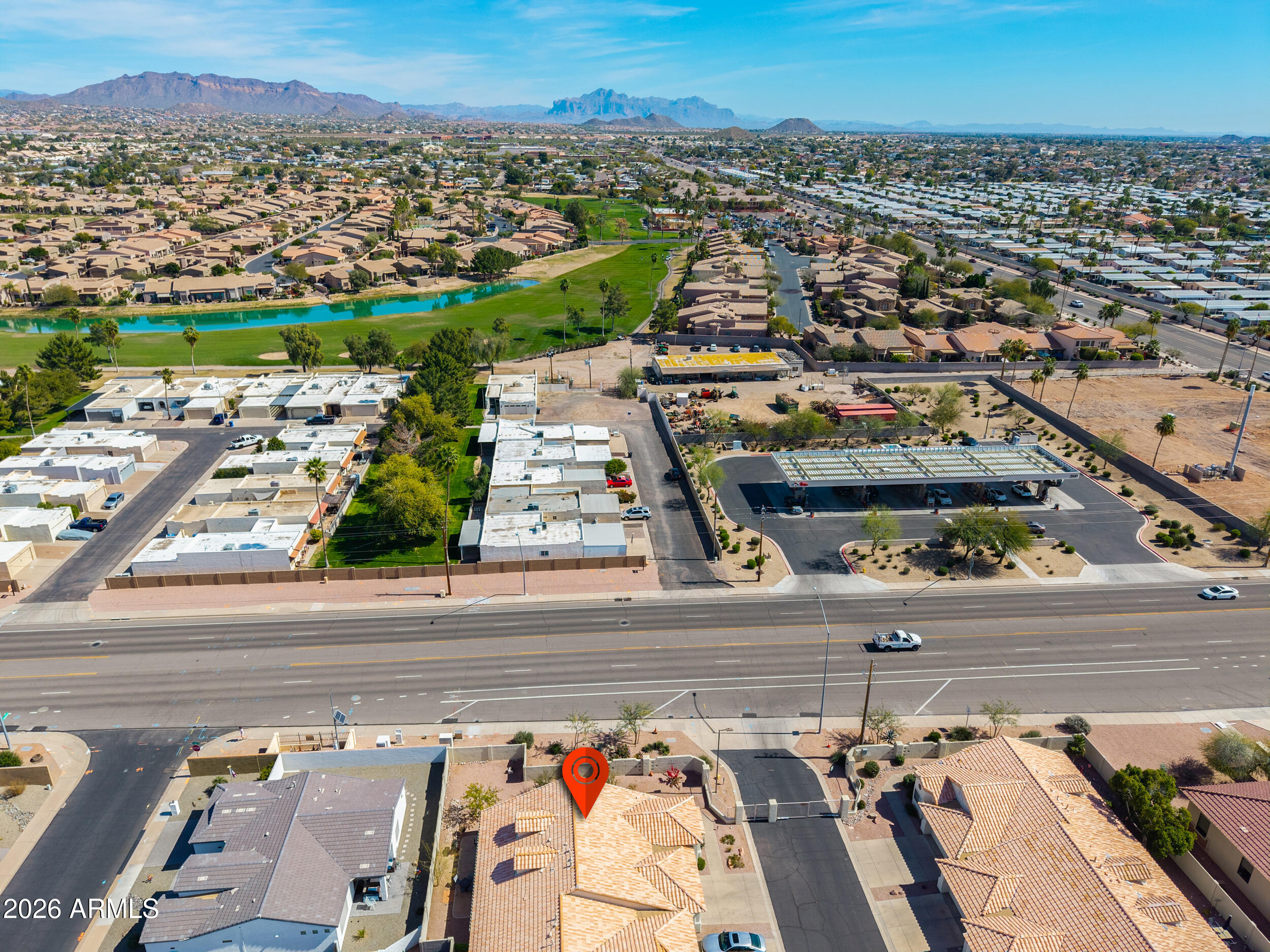 5830 East McKellips Road, Unit 27 Mesa, AZ 85215 - Photo 42 of 47 an aerial view of a city