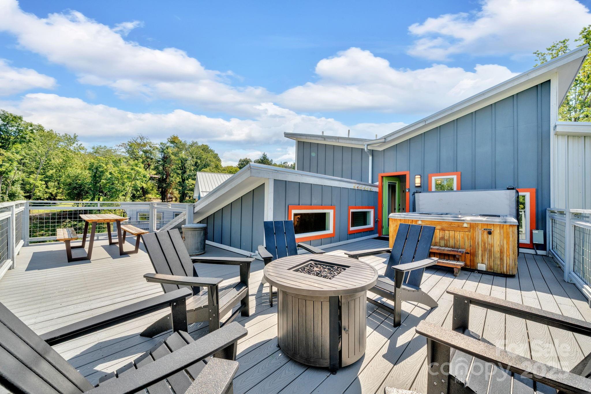 8 Birdhouse Row Asheville, NC 28801 - Photo 9 of 46 a view of roof deck with furniture