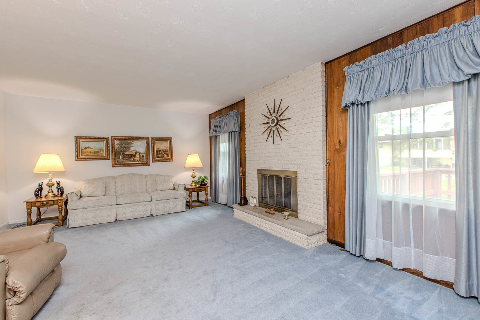 1207 Russell Street Normal, IL 61761 - Photo 6 of 23 a view of a livingroom with furniture and a fireplace