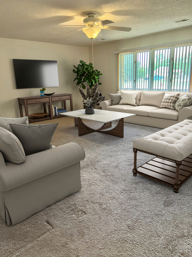 532 West Street, Unit 1 Lockport, IL 60441 - Photo 6 of 16 a living room with furniture and a flat screen tv