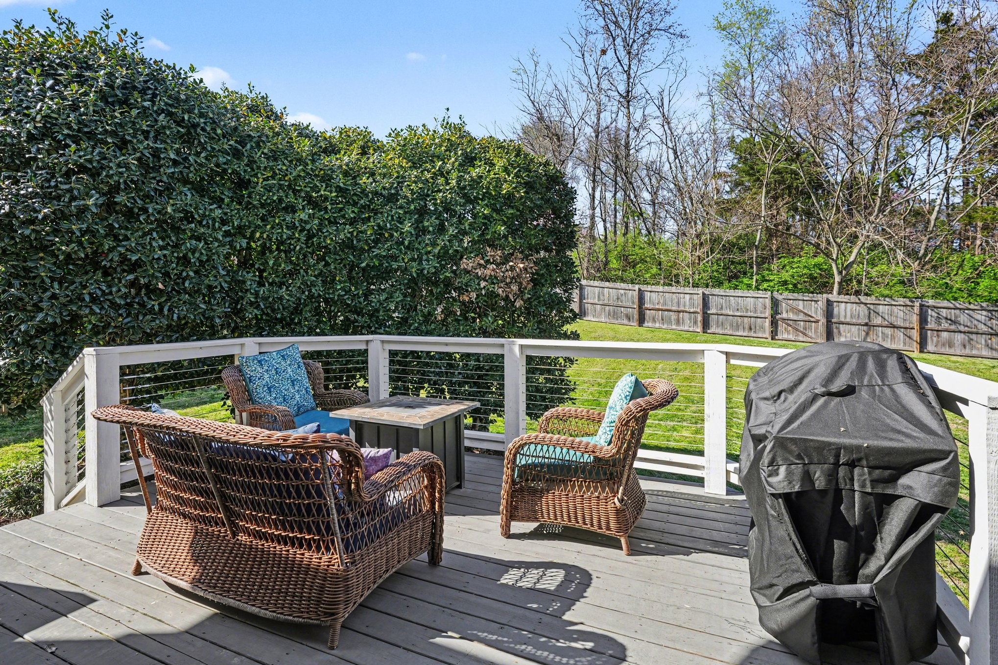 344 Landings Way Mount Juliet, TN 37122 - Photo 24 of 26 a view of roof deck with chairs and wooden fence