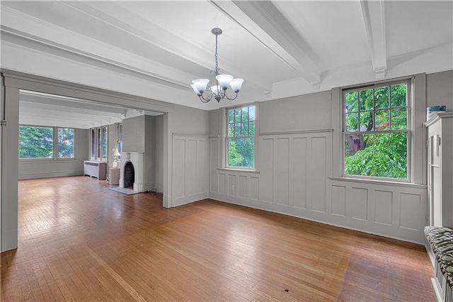a view of livingroom with hardwood floor and window
