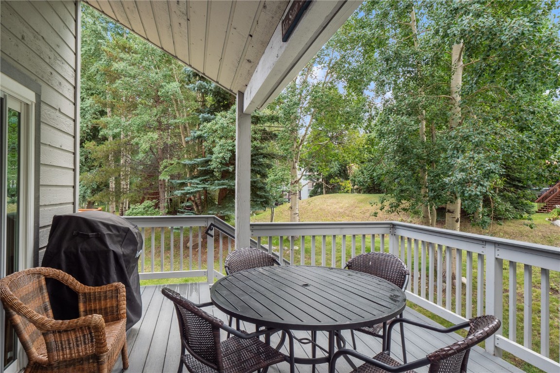 723 Hunters Circle Frisco, CO 80443 - Photo 4 of 32 a view of balcony with furniture and outdoor seating