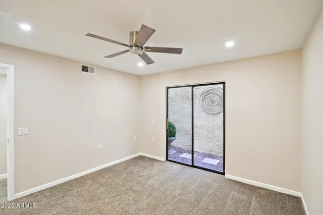 a view of an empty room