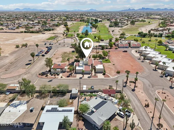 an aerial view of a