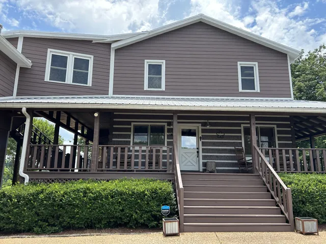 a front view of a house