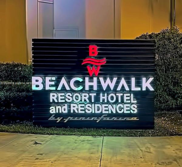 2602 East Hallandale Beach Boulevard, Unit R610 Hallandale Beach, FL 33009 - Photo 1 of 17 a view of sign board