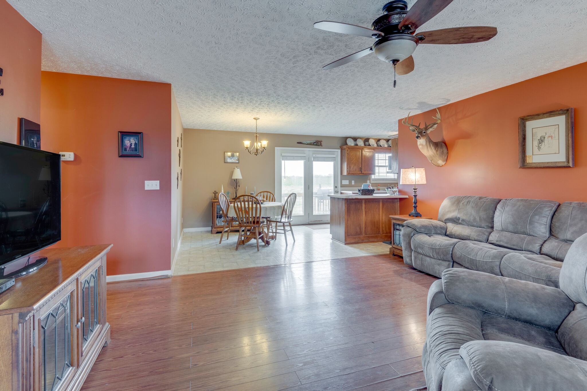 4329 Matthews Road Cedar Hill, TN 37032 - Photo 4 of 17 a living room with furniture and a flat screen tv