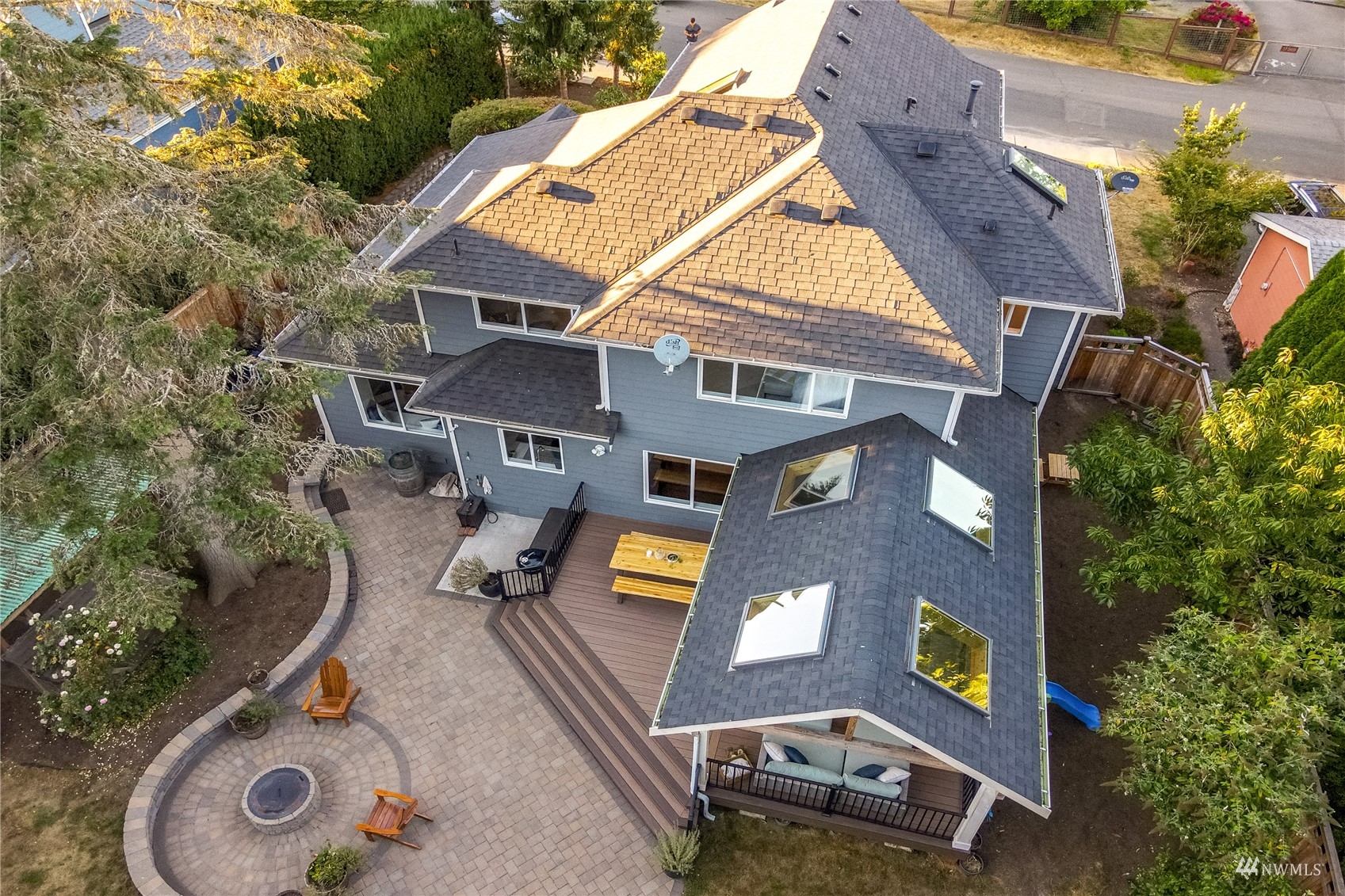 9419 Northeast 175th Street Bothell, WA 98011 - Photo 27 of 28 an aerial view of a house with a swimming pool