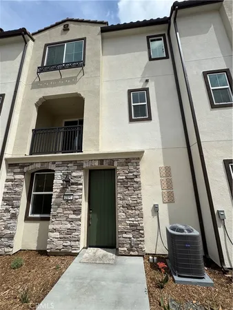 a front view of a house