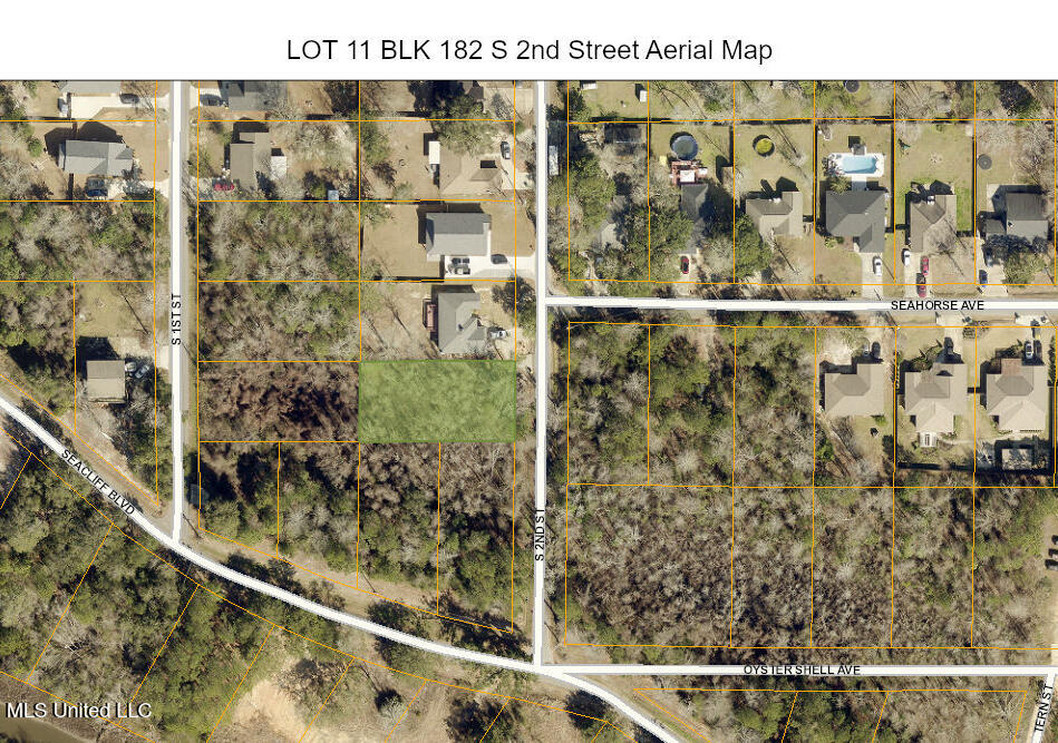 Lot 11 South 2nd Street Ocean Springs, MS 39564 - Photo 1 of 4 LOT 11 BLK 182 S 2nd Aerial Map