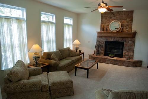 252 Huckleberry Road Indiana, PA 15701 - Photo 5 of 24 Step Down Family Room with Gas/Wood Stone Fireplace