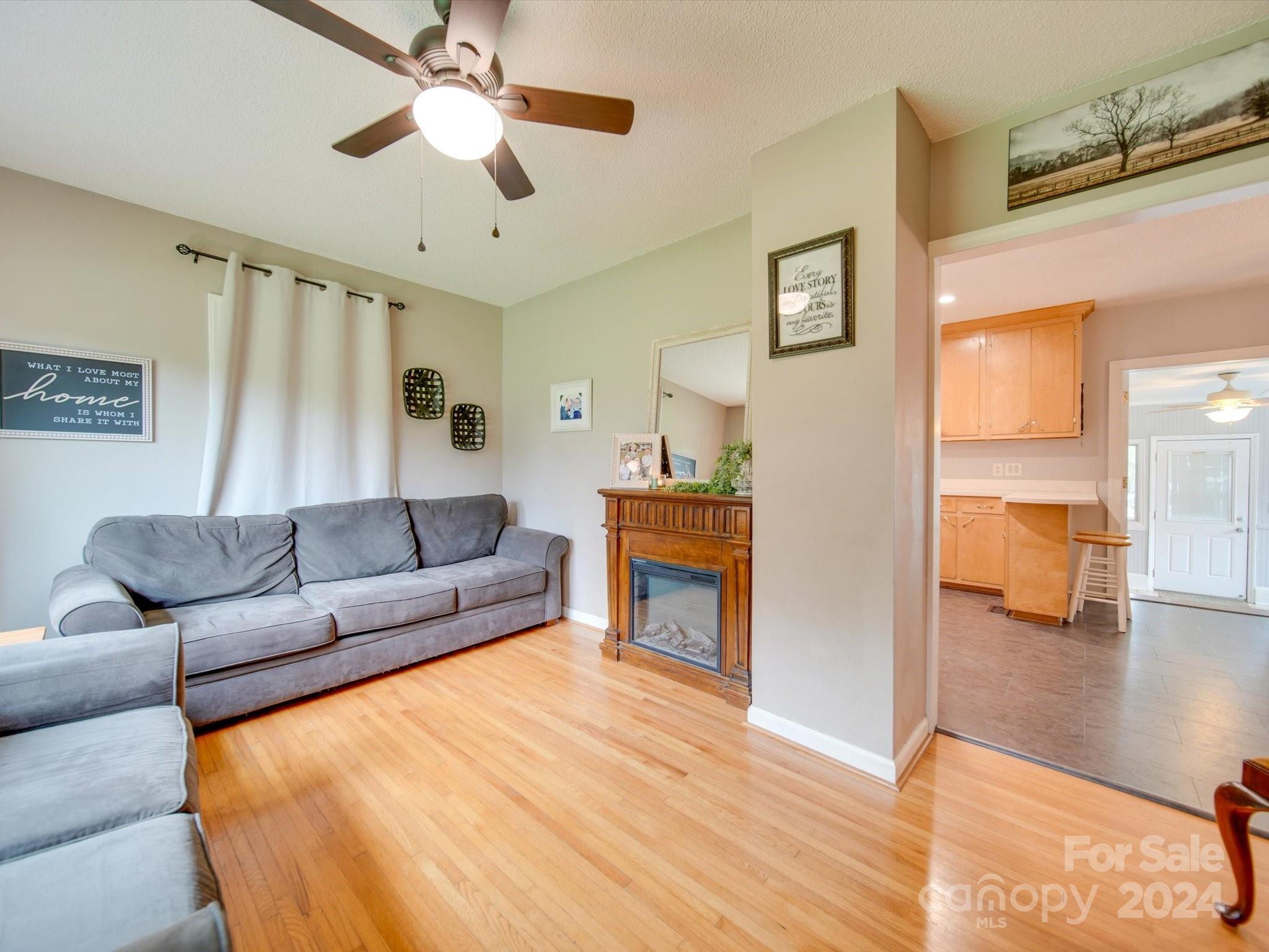 3802 White Store Road Wingate, NC 28174 - Photo 3 of 23 a living room with furniture and a wooden floor