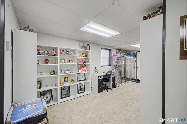 a room with storage and utility