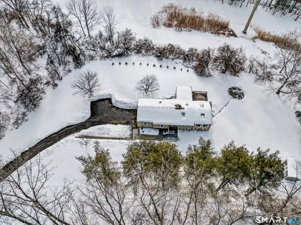 a view of the house with a large window